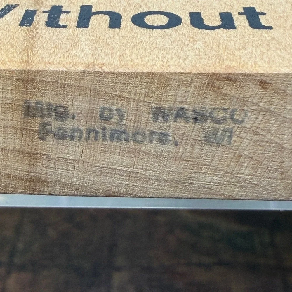 Vintage WASCO Wisconsin Wood Cheese Board 